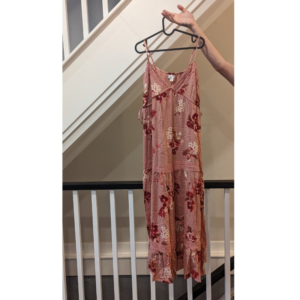 Band of Gypsies Mauve Pink Floral Maxi